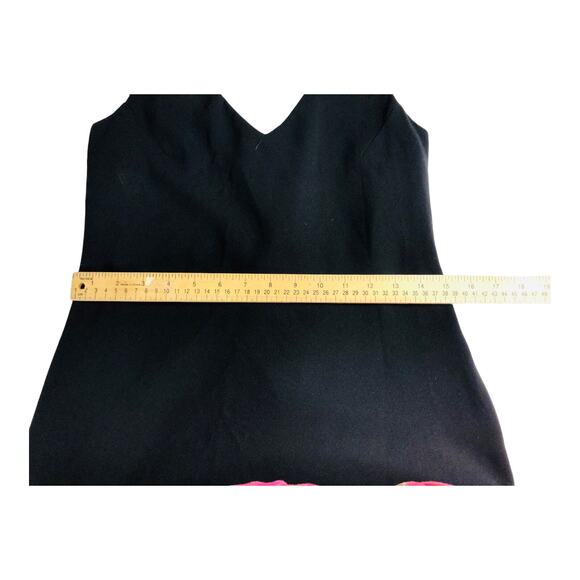 3804 Jones New York Sheath Womens 8 Black Sleeveless Little Black Dress V Neck - Picture 7 of 10